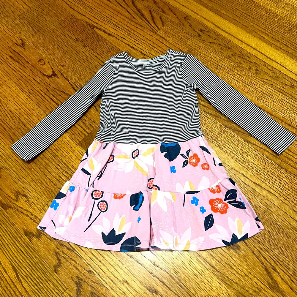 Tea Collection Girls navy floral dress